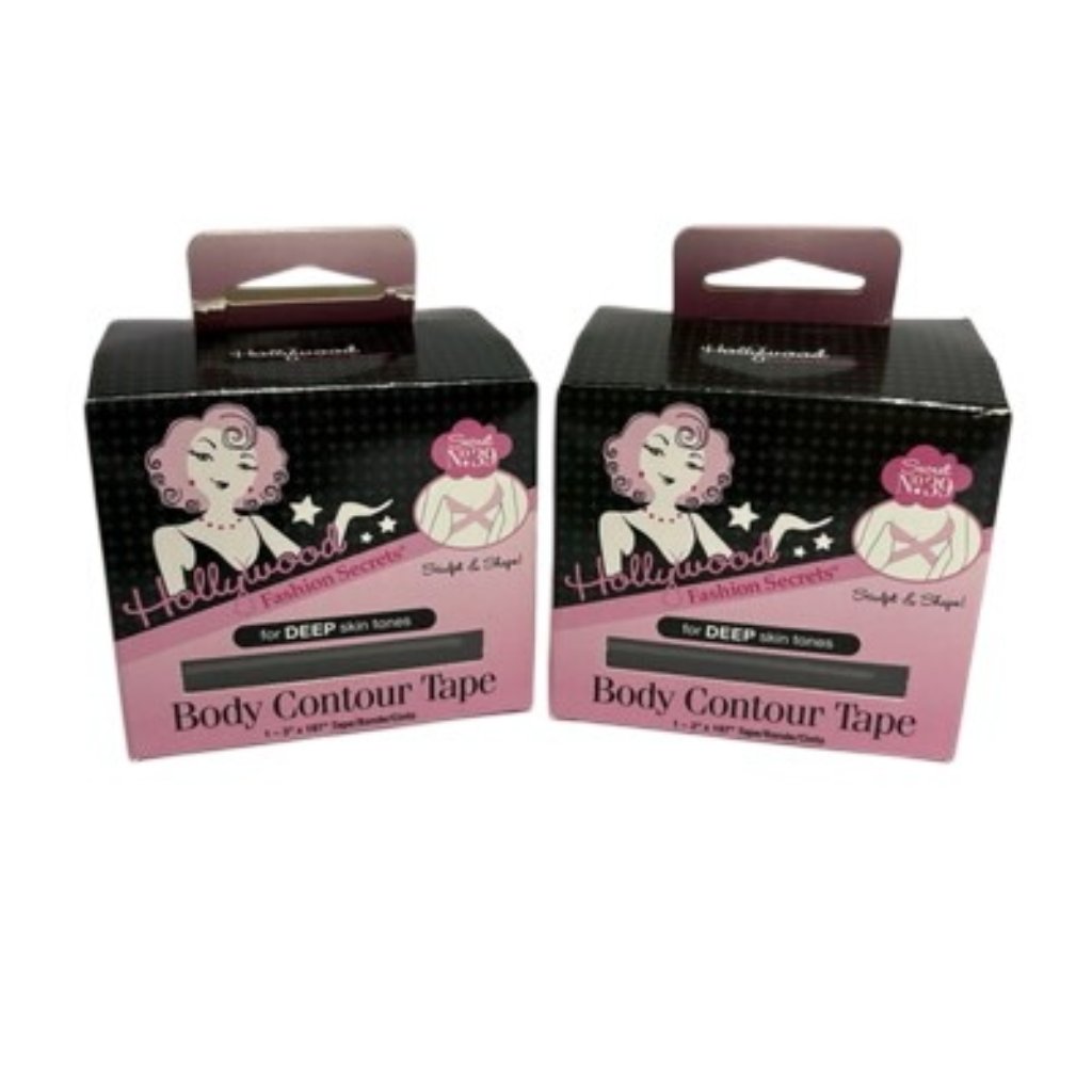 Hollywood Fashion Secrets Body Contour Tape For Deep Skin Tones Lot Of 2
